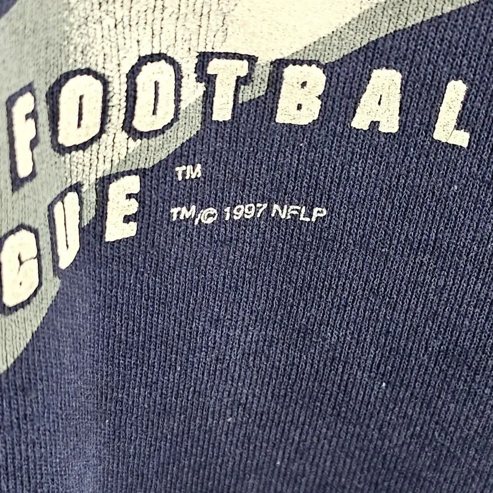 Vintage 90s Dallas Cowboys Sweatshirt Blue Crewneck Men Size XL NFL USA Football